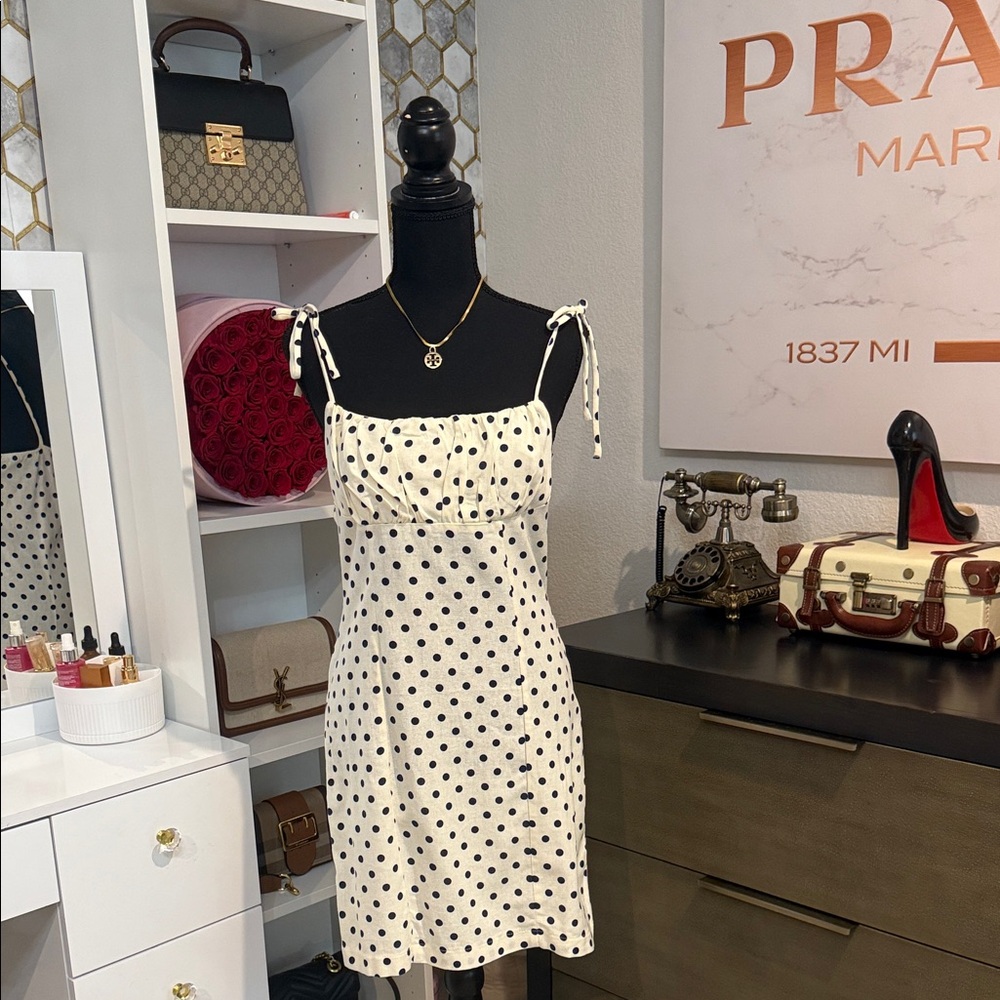 Polka Dot Spaghetti Strap Dress
